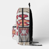 ミニマルクールキノコ プリントバックパック (右)