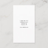 ミニマルクールモダン理容師店 名刺 (裏面)