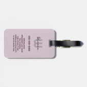 ミニマルクールリストパープルグランマチッククロチェットグレープ ラゲッジタグ (裏面横)