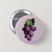 ミニマルクールリストパープルグランマチッククロチェットグレープ 缶バッジ (正面&裏面)