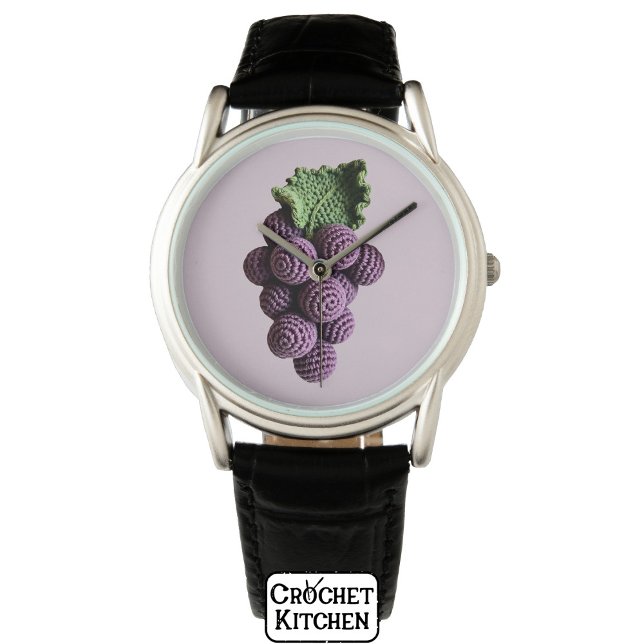 ミニマルクールリストパープルグランマチッククロチェットグレープ 腕時計 (クリエイターアップロード済み)