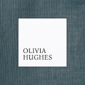 ミニマルクール白黒はっきりした スクエア名刺