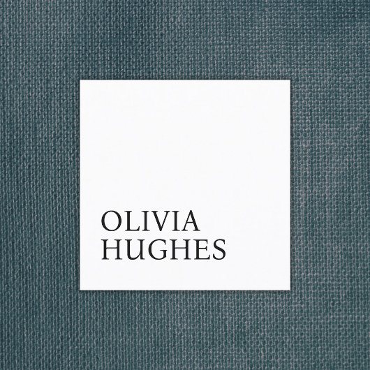 ミニマルクール白黒はっきりした スクエア名刺