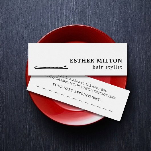 ミニマルクール白黒ヘアピンサロン