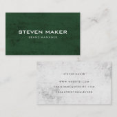 ミニマルグランジスグリーングレー 名刺 (正面/裏面)