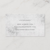 ミニマルグランジリストブルーグリーン 名刺 (裏面)