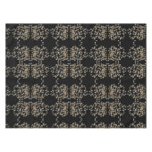 ミニマルグリッターブラックシャンパン金ゴールド紙吹雪 テーブルクロス (正面(横))