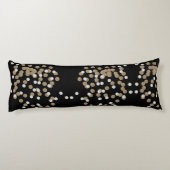 ミニマルグリッターブラックシャンパン金ゴールド紙吹雪 ボディピロー (裏面)