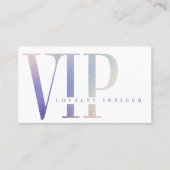 ミニマルグリッター&ラグジュアリーシャインパープルVIP ロイヤリティカード (正面)