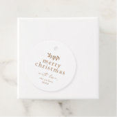 ミニマルグリーシンプルメリークリスマス フェイバータグ (インサイチュ)
