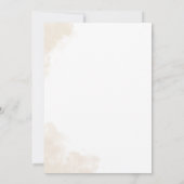 ミニマルグリーン ユーカリ ウェディング 招待状 (裏面)