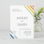 ミニマルゲイレズビアンLGBTQ結婚ズ 招待状 (スタンド正面)