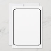 ミニマルゲイ結婚ズ2眼鏡枠クラシック枠 招待状 (裏面)