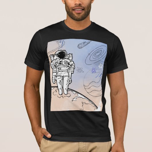 ミニマルコズミックモーニング Tシャツ (正面)