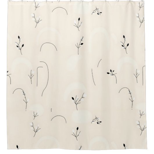 ミニマルコンテンポラリーリストシャワーカーテン シャワーカーテン (正面)