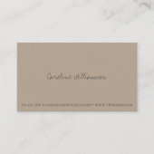 ミニマルコンテンポラリーリストスクリプト名フォトトープ 名刺 (正面)