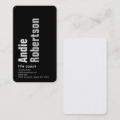ミニマルコンテンポラリーリストブラックグレー 名刺 (正面/裏面)