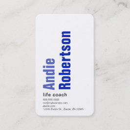 ミニマルコンテンポラリーリストブルー 名刺