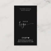 ミニマルサロンまつ毛リフト&ティントアフター気に 名刺 (裏面)