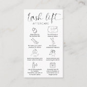 ミニマルサロンまつ毛リフト&ティントアフター気に 名刺 (正面)