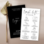 ミニマルサロンまつ毛リフト&ティントアフター気に 名刺