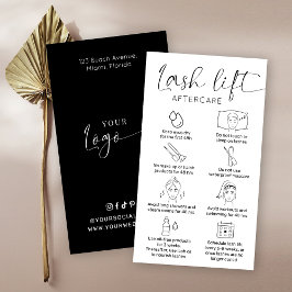 ミニマルサロンまつ毛リフト&ティントアフター気に 名刺