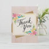 ミニマルサンキューカード 招待状 (スタンド正面)