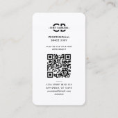 ミニマルシェフエレガントケーター木製スプーン白 名刺 (裏面)