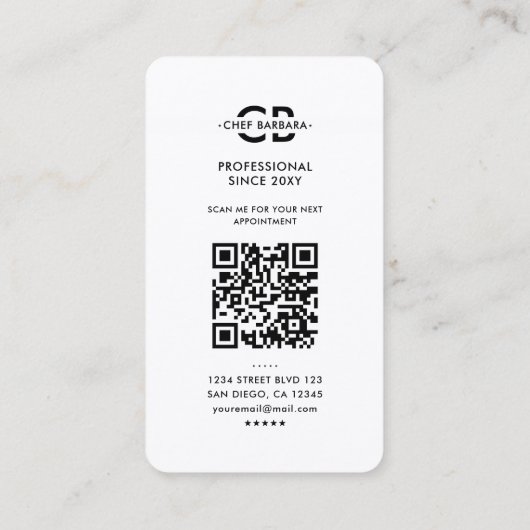 ミニマルシェフエレガントケーター木製スプーン白 名刺 (裏面)