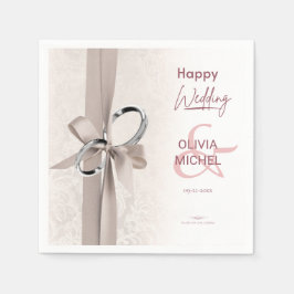 ミニマルシック結婚ズ スタンダードカクテルナプキン