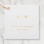 ミニマルシック |ありがとうご結婚ざいま金ゴールド フェイバータグ (正面)