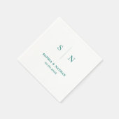 ミニマルシック | 結婚s スタンダードカクテルナプキン (角)