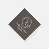 ミニマルシック | 結婚s スタンダードカクテルナプキン (角)