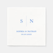 ミニマルシック | 結婚s スタンダードカクテルナプキン (正面)