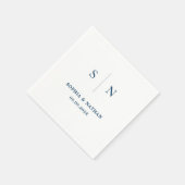ミニマルシック | 結婚s スタンダードカクテルナプキン (角)