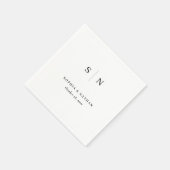 ミニマルシック | 結婚s スタンダードカクテルナプキン (角)