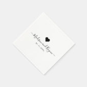 ミニマルシック | 結婚s スタンダードカクテルナプキン (角)