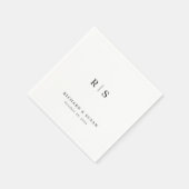 ミニマルシック | 結婚s スタンダードカクテルナプキン (角)