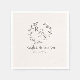 ミニマルシック | 結婚s スタンダードカクテルナプキン