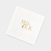 ミニマルシック | 結婚s 箔ナプキン (左)