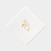 ミニマルシック | 結婚s 箔ナプキン (右)