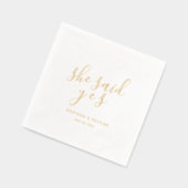 ミニマルシック | 結婚s 箔ナプキン (左)