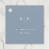 ミニマルシック | Thank You Dusty Blue 結婚's フェイバータグ (正面)