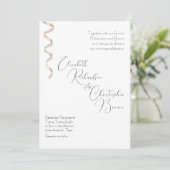 ミニマルシンプルエレガントのモダン光 招待状 (スタンド正面)