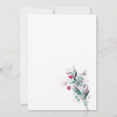 ミニマルシンプルエレガントのモダン光 招待状 (裏面)