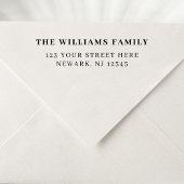 ミニマルシンプルエレガント差出人住所 セルフインキングスタンプ