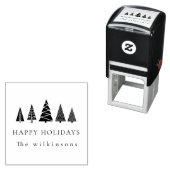 ミニマルシンプルエレガント清白クリスマス セルフインキングスタンプ (インサイチュ)