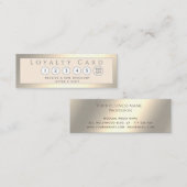 ミニマルシンプルエレガント的な豪華な ロイヤリティカード (正面/裏面)