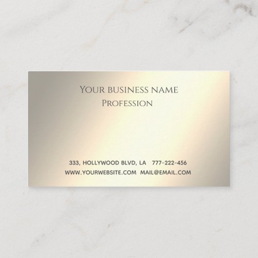 ミニマルシンプルエレガント的な豪華な ロイヤリティカード (裏面)