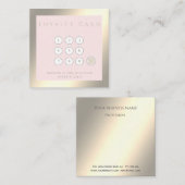 ミニマルシンプルエレガント的な豪華な ロイヤリティカード (正面/裏面)